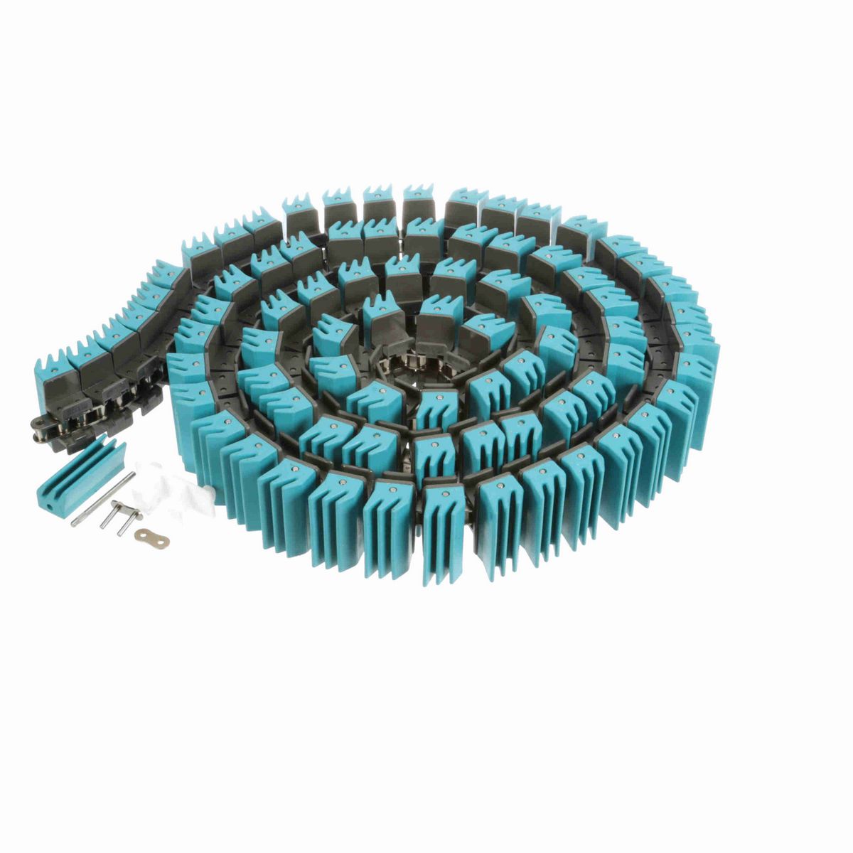 System Plast 1873TAB SideGrip™ Side-flexing, Material: Gray Low Friction, Width: 3.25in, Pitch: 1.5in - LFG1873SS-TAB-K325GS2