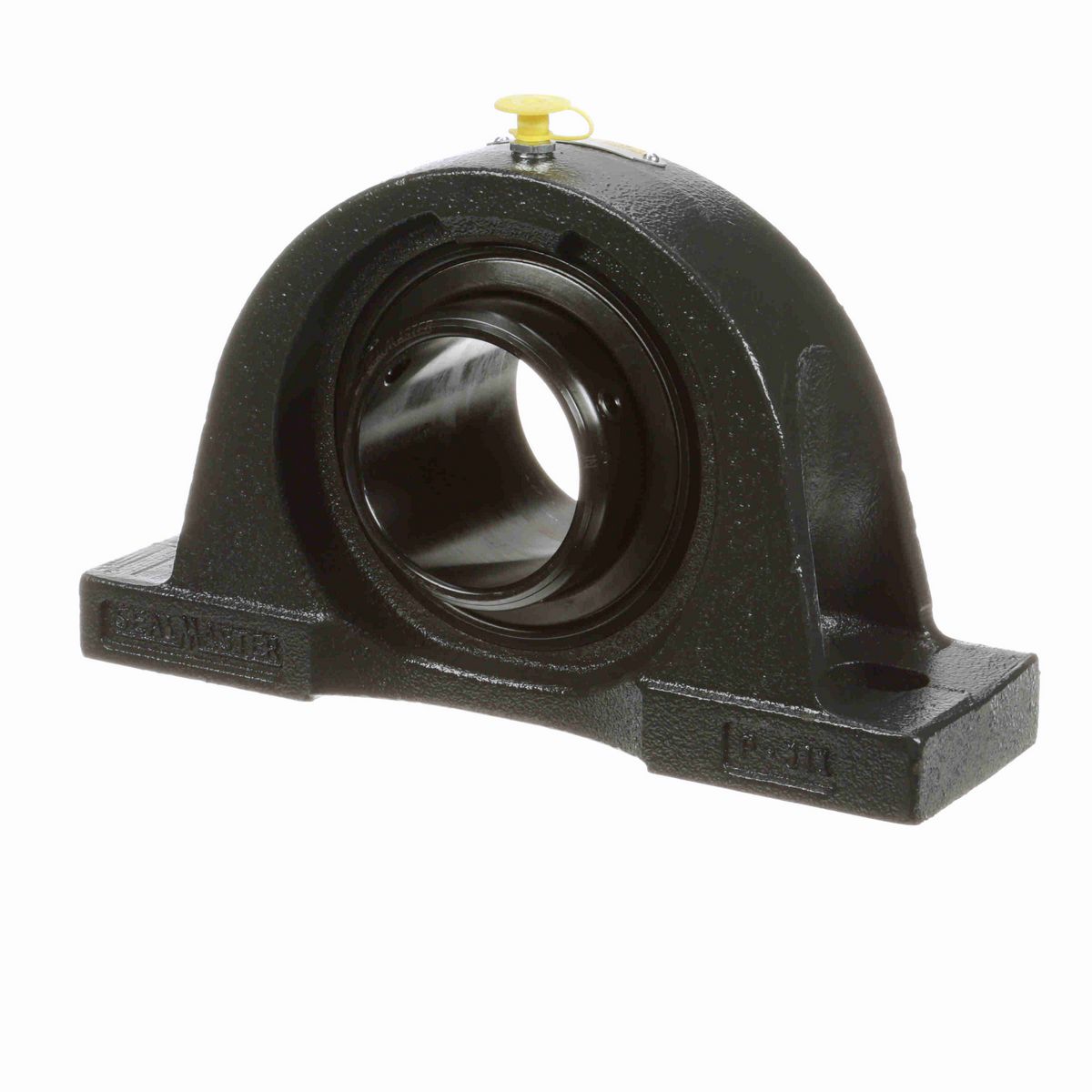 Sealmaster Mounted Cast Iron Two Bolt Pillow Block Ball Bearing - 52100 Bearing Steel, Black Oxided - Double Setscrew Lock - Air Handling Housing Fit, Noise Tested - NPD-39 CXU