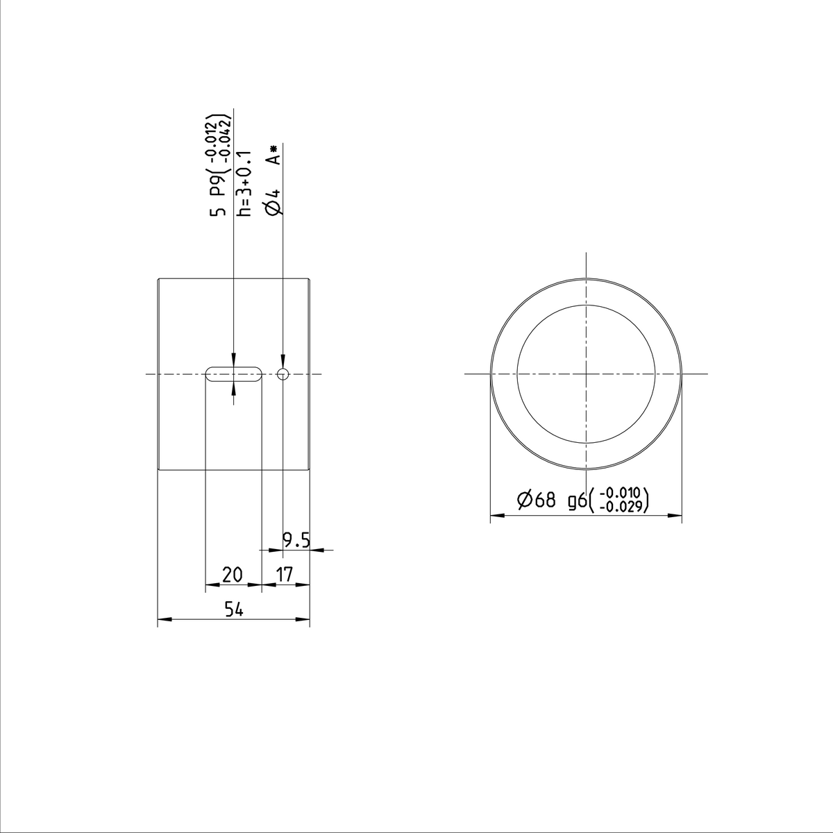 Одинарная цилиндрическая гайка Bosch Rexroth ZEM-E-S 50X5RX3,5-5 [R151251012]