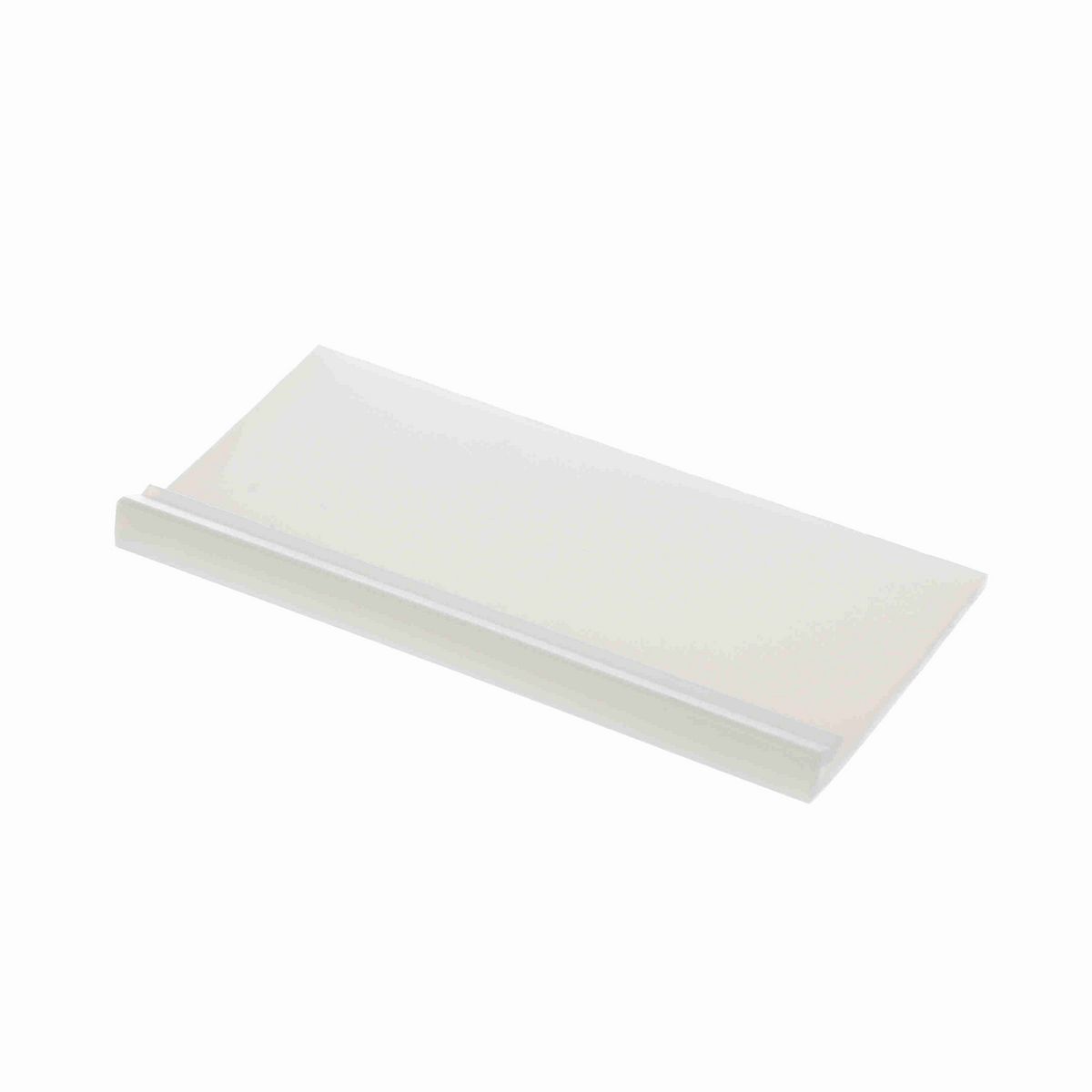 System Plast J-Leg: 3"W X 0.4"H X 240"L White UHMW-PE - VG-J300-125-20