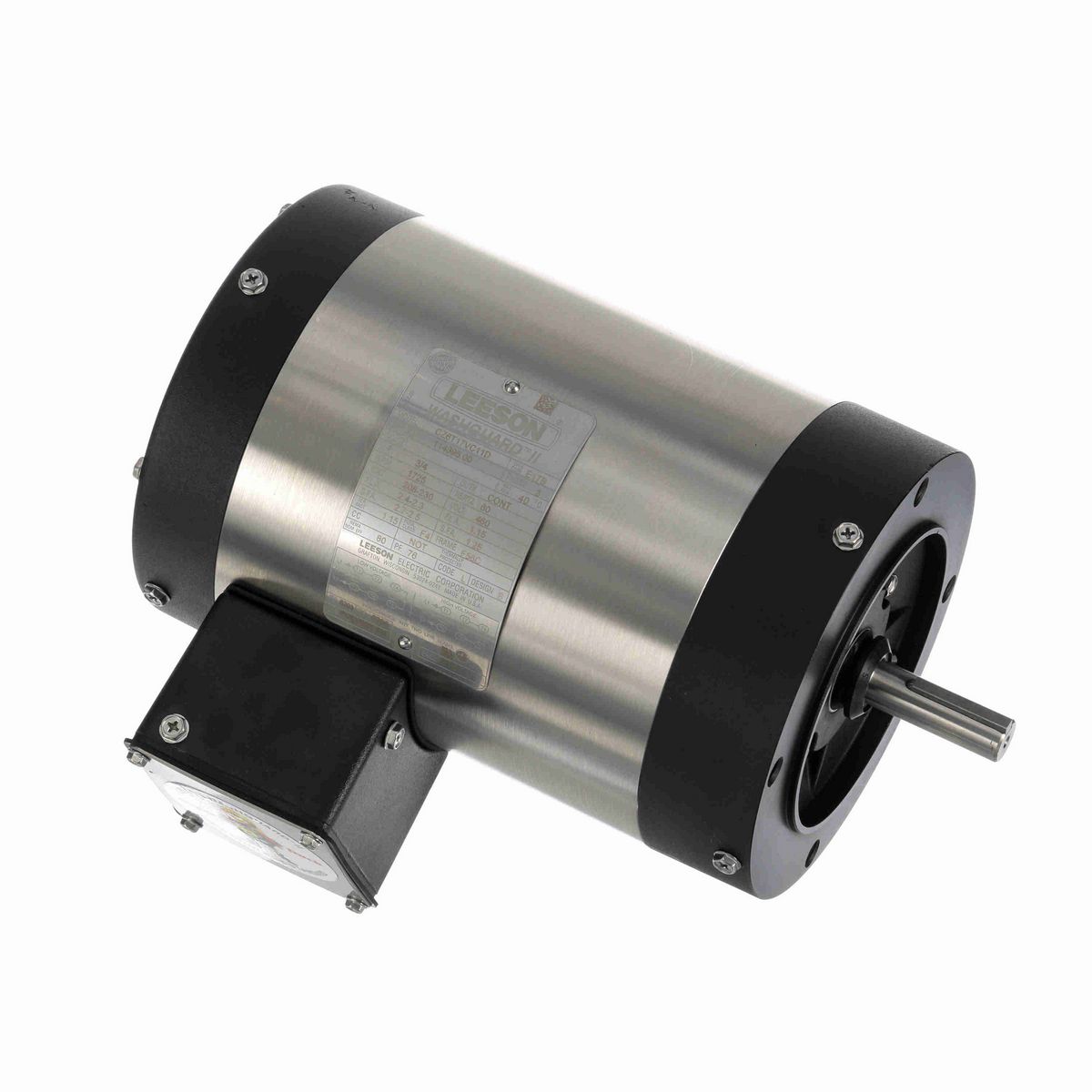 LEESON Washguard® ll General Purpose Motor, 0.75 HP, 3 Ph, 60 Hz, 230/460 V, 1800 RPM, 56C Frame, TENV - 114395.00