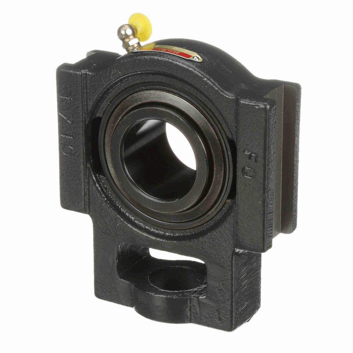 Sealmaster Mounted Cast Iron Wide Slot Take Up Ball Bearing - 52100 Bearing Steel, Black Oxided - Setscrew Lock - MST-32