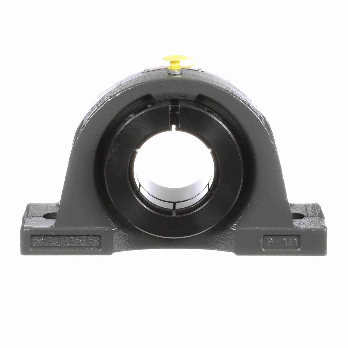 Sealmaster Mounted Cast Iron Two Bolt Pillow Block Ball Bearing - 52100 Bearing Steel, Black Oxided - Concentric Lock - NP-39T