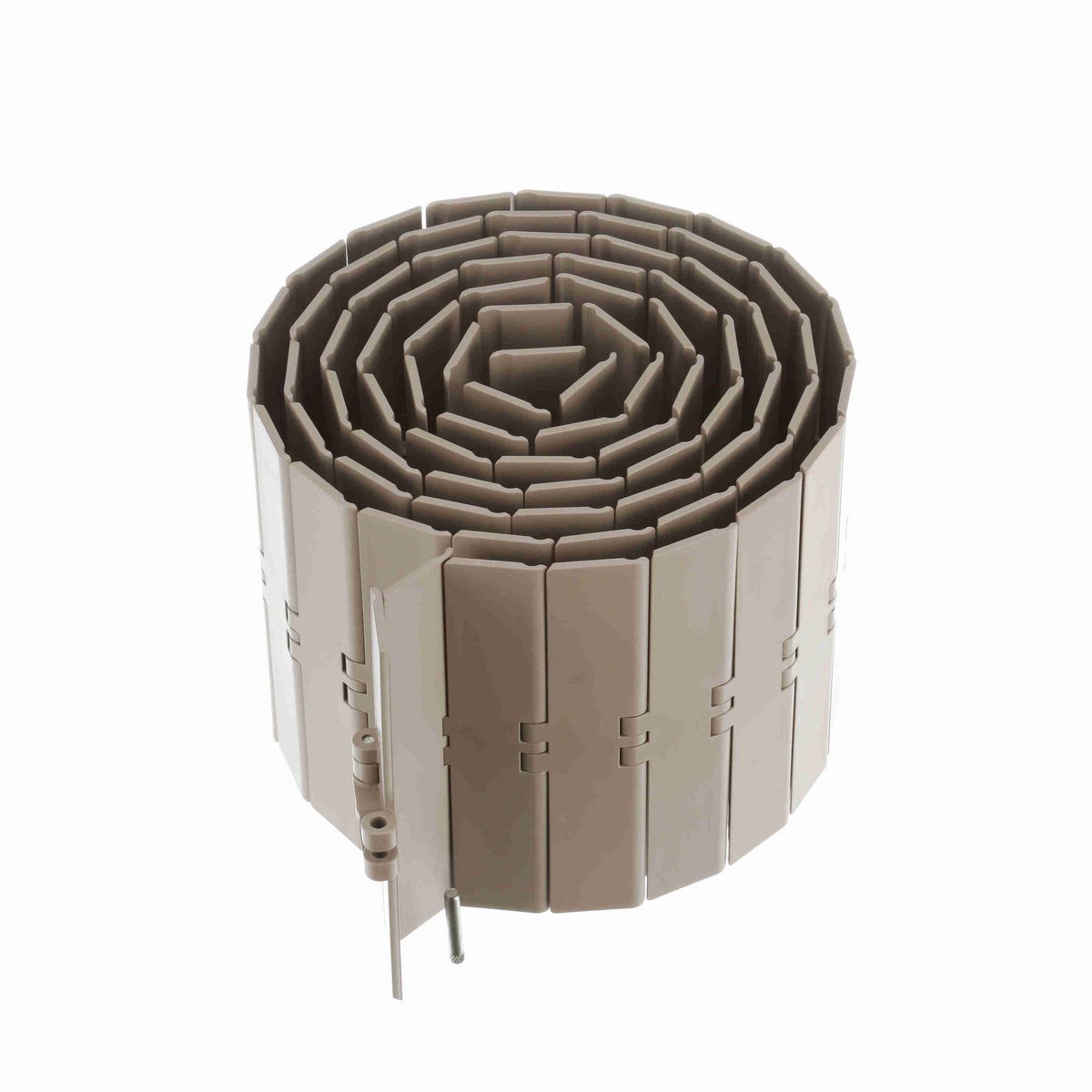 System Plast 821 Straight Running Solid Top, Material: Tan Low Friction, Width: 12in, Pitch: 1.5in - LF821-K1200