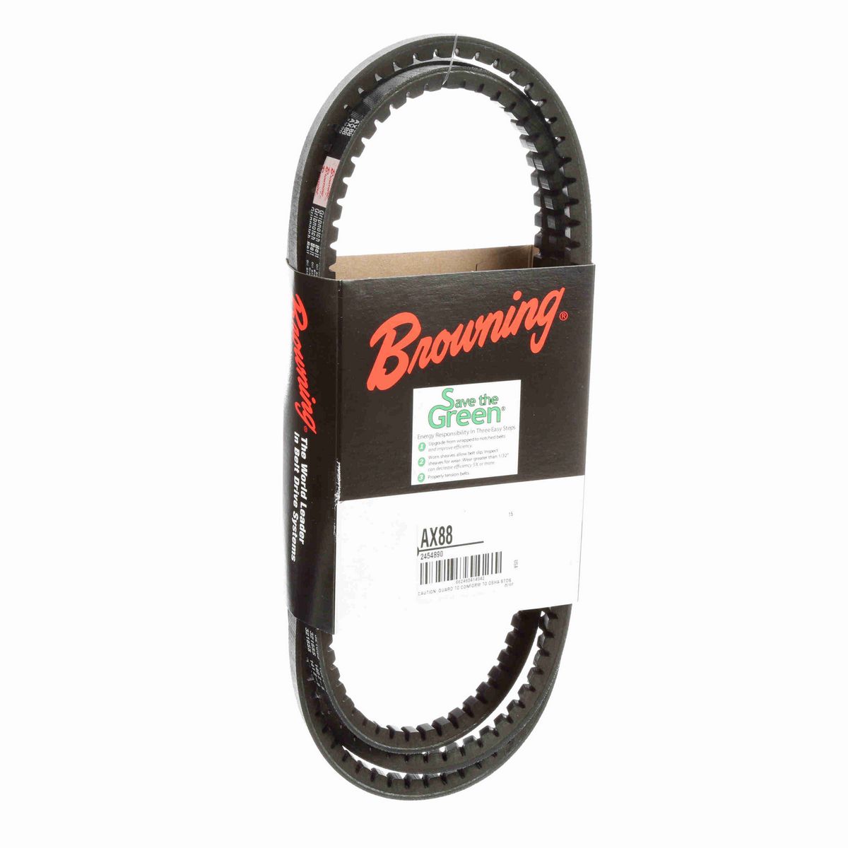 Browning EPDM Notched Belt 98% Efficient - AX88
