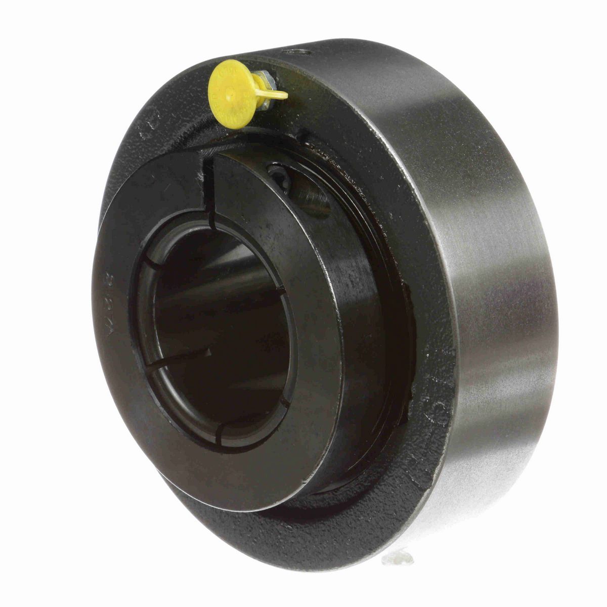 Sealmaster Mounted Cast Iron Cylindrical Cartridge Ball Bearing - 52100 Bearing Steel, Black Oxided - Concentric Lock - MSC-35T