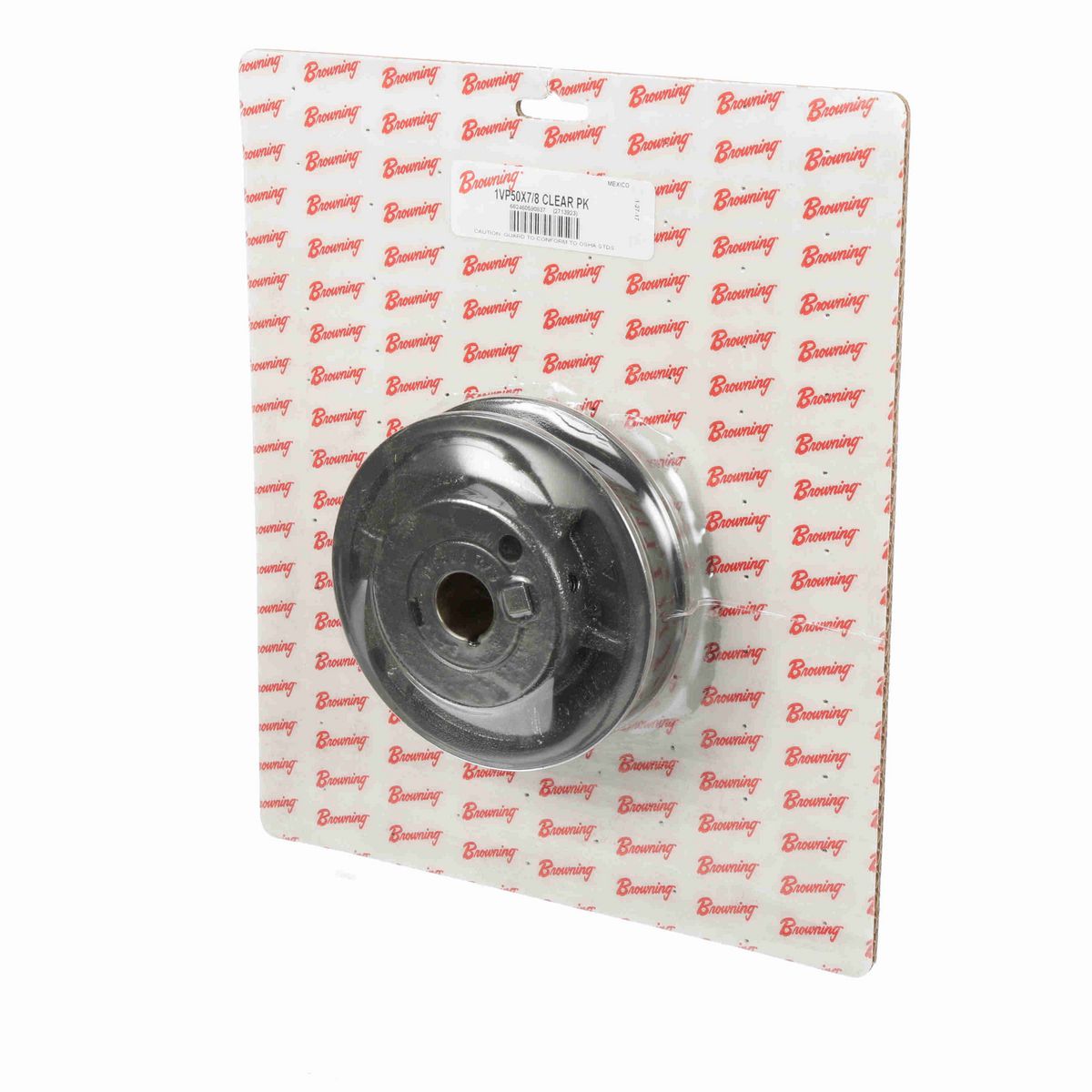 Browning 1 Groove Cast Iron Finish Bore FHP Variable Pitch Sheave Clear Pack - 1VP50X7/8 CLEAR PK