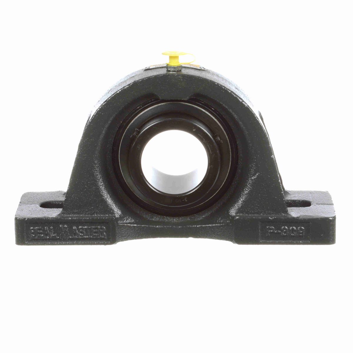 Sealmaster Mounted Cast Iron Two Bolt Pillow Block Ball Bearing - 52100 Bearing Steel, Black Oxided - Setscrew Lock - Air Handling Housing Fit, Noise Tested - MP-31 CXU