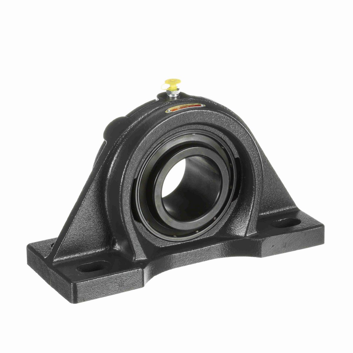 Sealmaster Mounted Cast Iron Four Bolt Pillow Block Ball Bearing - 52100 Bearing Steel, Black Oxided - Setscrew Lock - MFP-47C