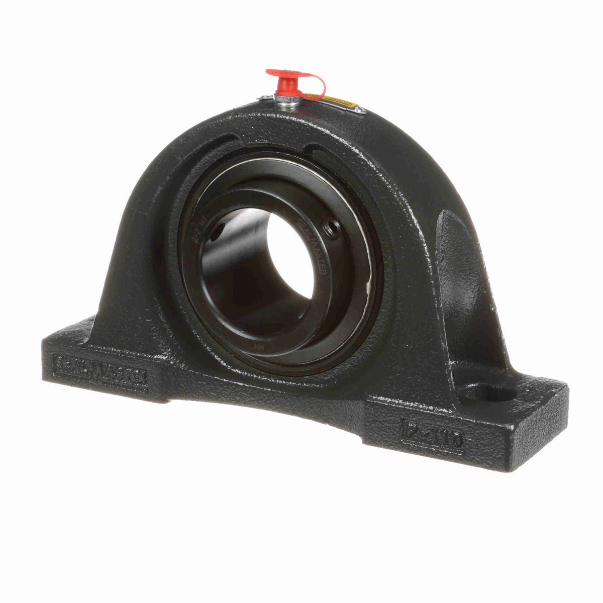 Sealmaster Mounted Cast Iron Two Bolt Pillow Block Ball Bearing - 52100 Bearing Steel, Black Oxided - Setscrew Lock - High Temperature - NP-32 HT