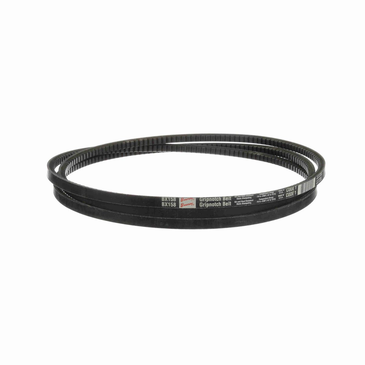 Browning EPDM Notched Belt 98% Efficient - BX158