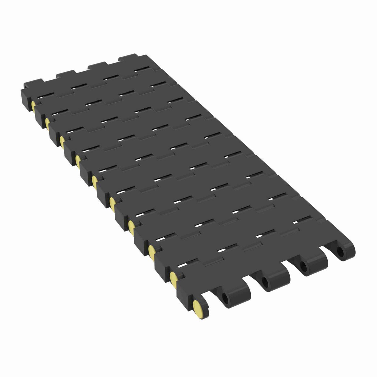 Rexnord 5935 Straight Running Solid Top, Material: Black Melt Resistant, Width: 3in, Pitch: 0.75in - 81414911