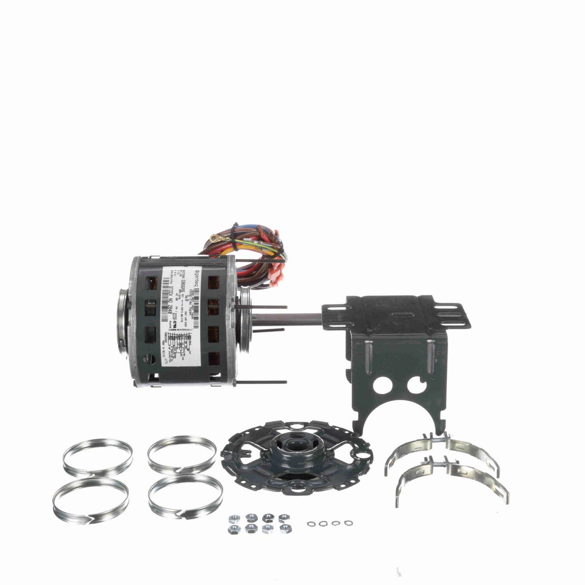 Genteq Fan and Blower Motor, 1/30 HP, 1 Ph, 60 Hz, 115 V, 1075 RPM, 3 Speed, 42 Frame, OAO - 2840