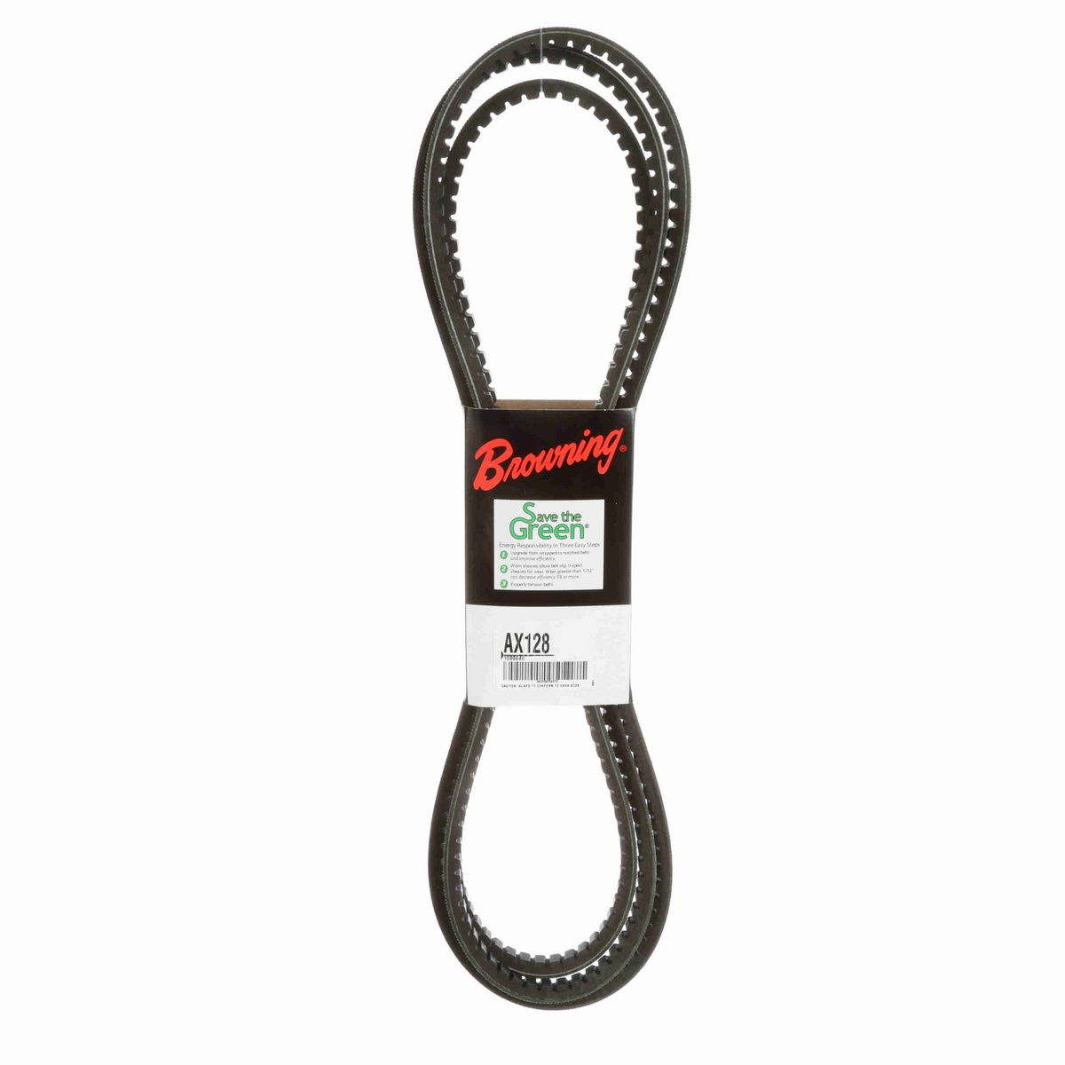 Browning EPDM Notched Belt 98% Efficient - AX128