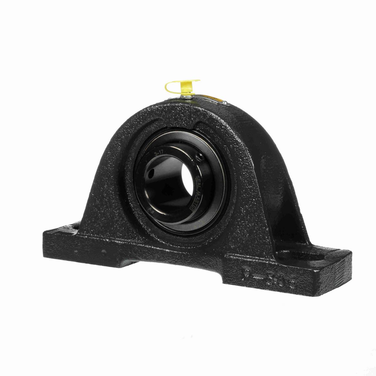 Sealmaster Mounted Cast Iron Two Bolt Pillow Block Ball Bearing - 52100 Bearing Steel, Black Oxided - Setscrew Lock - Air Handling Housing Fit, Noise Tested - SPM-23 CXU