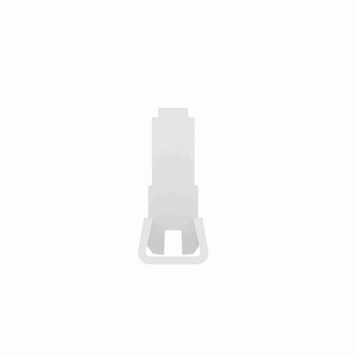 System Plast Extended Chain Guide Rail: 0.67"W X 1.45"H X 240"L White UHMW-PE - VG-SSECG-#40-20