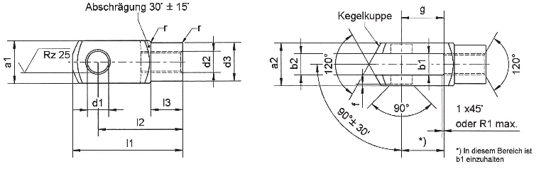 Вилка штока ASK SS-G20x40 M20x1,5 RE+SB [511108]