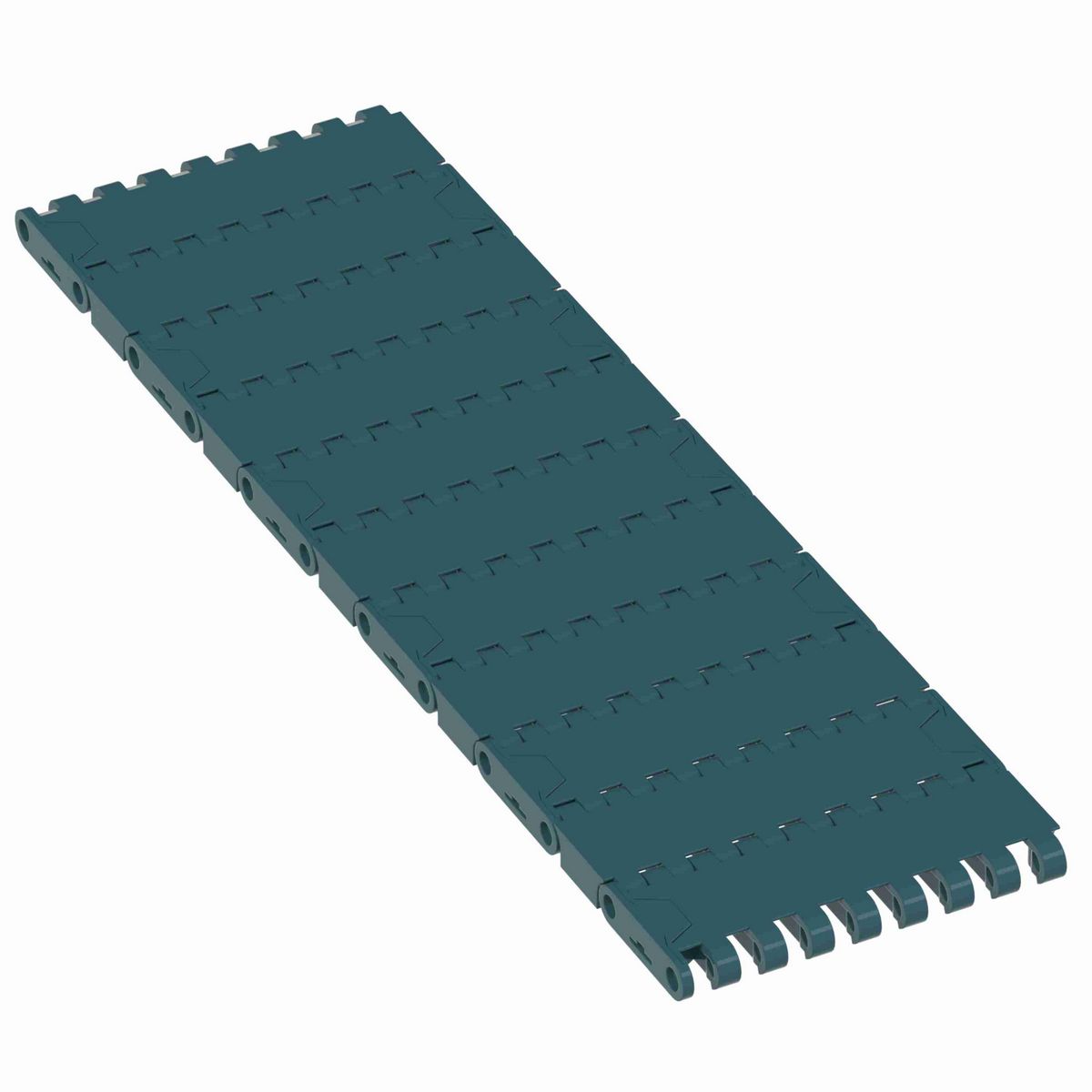 Rexnord 1000FT Straight Running Solid Top, Material: Green Low Friction Acetal, Width: 85mm, Pitch: 1in - 817.30.10