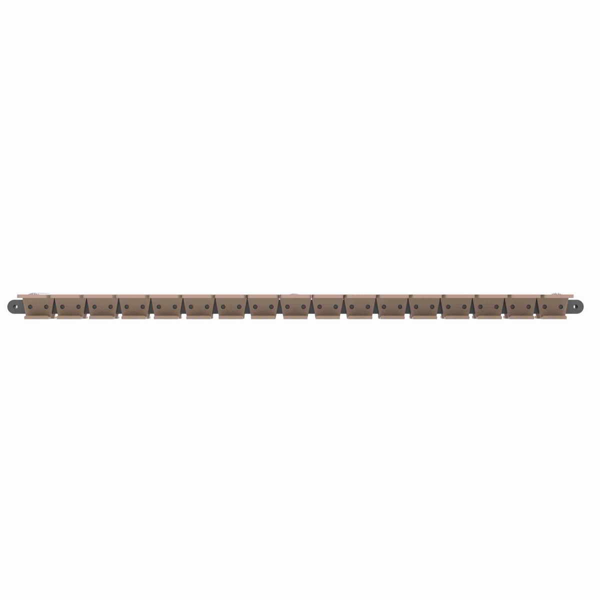 Rexnord 1873TAB SuperGrip™ Side-flexing SuperGrip™, Material: Tan Low Friction, Width: 4.5in, Pitch: 1.5in - 81440731