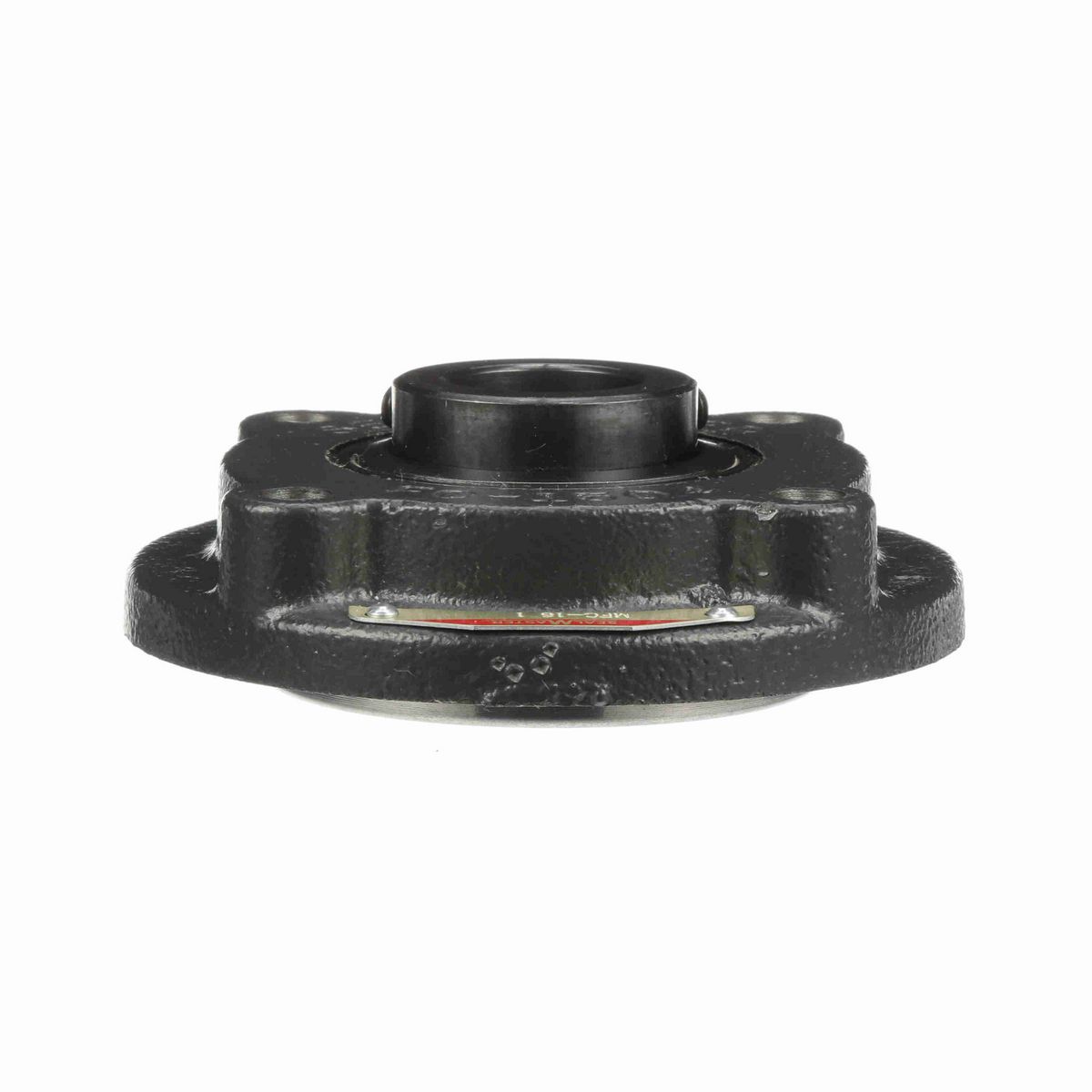 Sealmaster Mounted Cast Iron Flange Cartridge Ball Bearing - 52100 Bearing Steel, Black Oxided - Setscrew Lock - MFC-16