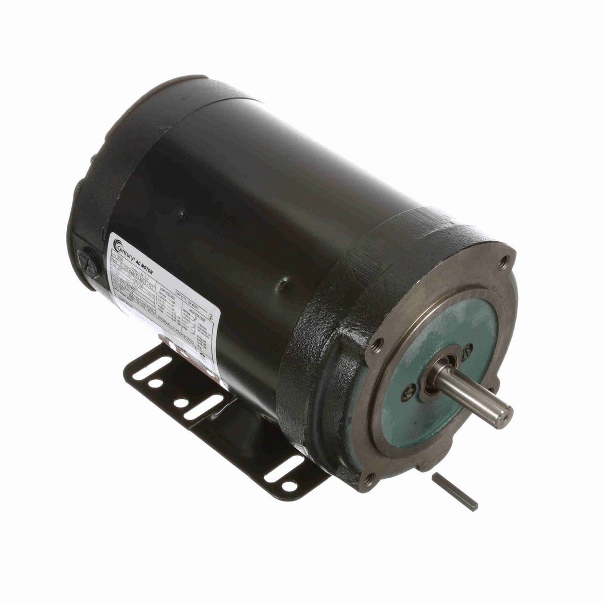 Century General Purpose Farm Duty Motor, 1.0 HP, 3 Ph, 60 Hz, 208-230/460 V, 3600 RPM, L56HCZ Frame, TENV - B595