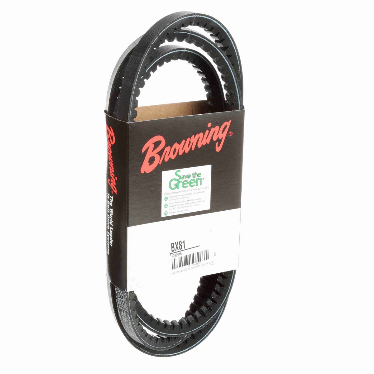 Browning EPDM Notched Belt 98% Efficient - BX81