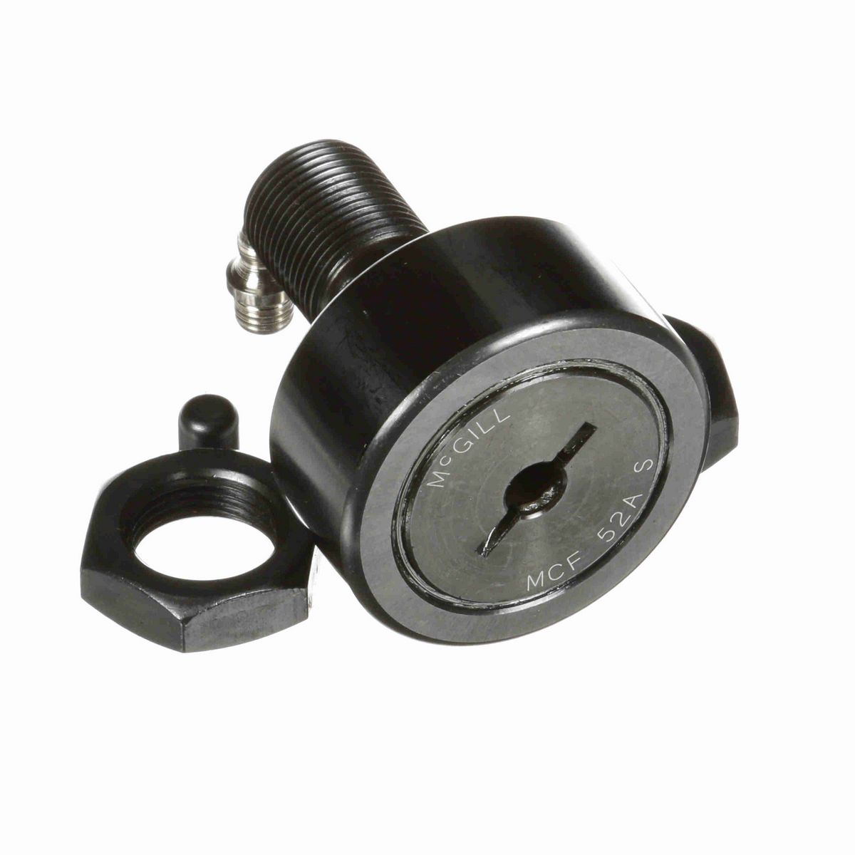 Опорный ролик с цапфой McGill CAMROL MCF 52A S, бочкообразный, с уплотнением, со шлицем под отвёртку, метрический