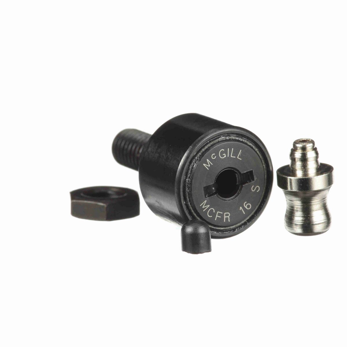 Опорный ролик с цапфой McGill CAMROL MCFR 16 S, бочкообразный, с уплотнением, со шлицем под отвёртку, метрический