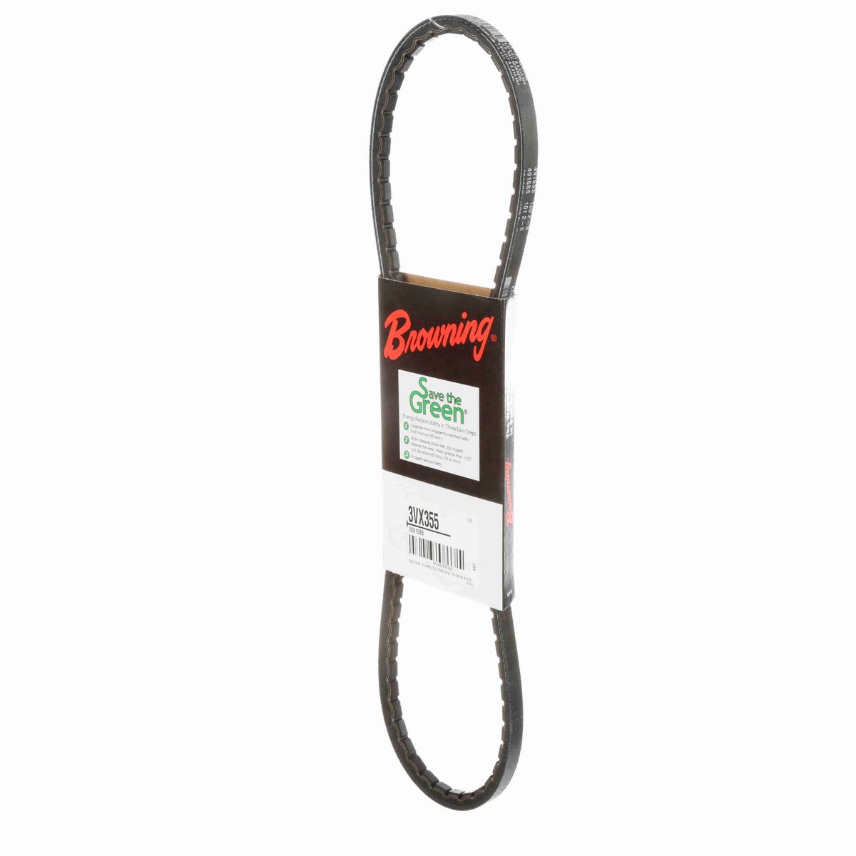 Browning EPDM Notched Belt 98% Efficient - 3VX355