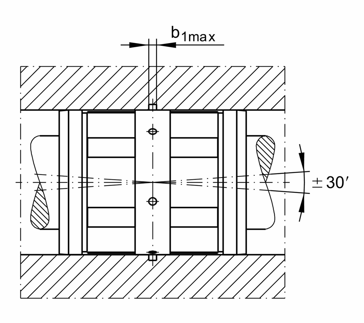 Шарикоподшипник для линейного перемещения INA KN50-B-PP