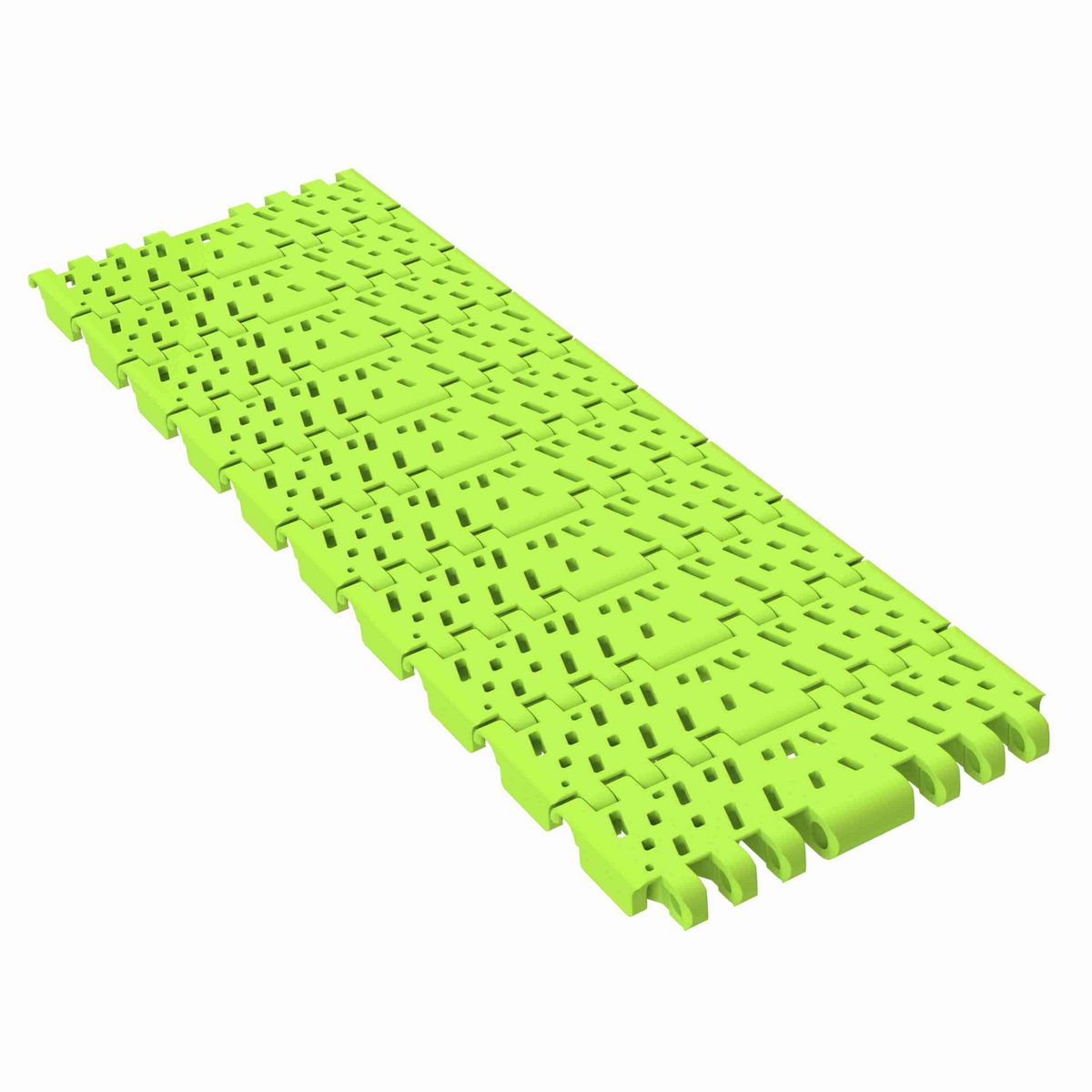Rexnord 1001FG Straight Running Flush Grid, Material: Bright Lime-Green Dry PET Low Friction, Width: 84mm, Pitch: 1in - 876.38.64