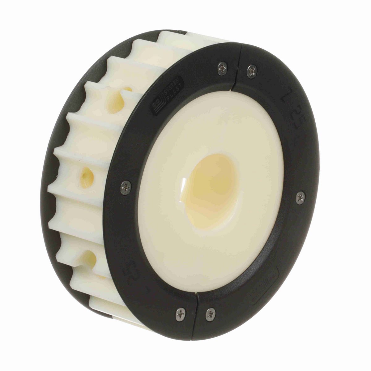 System Plast 815 Series Split Machined Sprocket with 25 Teeth and a 40mm Round Shaft-Ready Bore - 815-25R40M-DMS-F