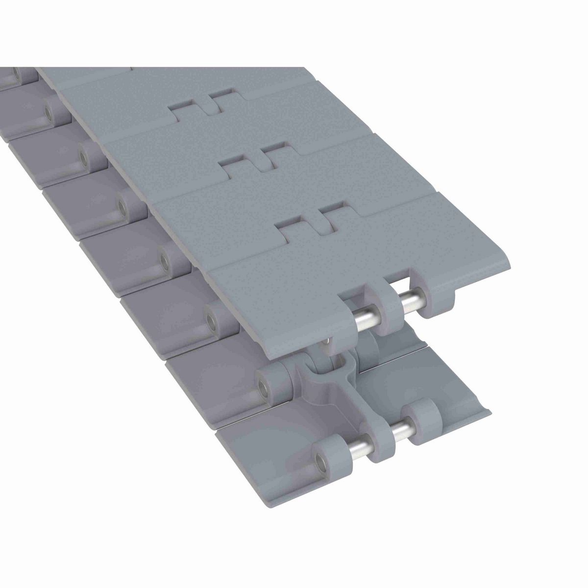 Rexnord 820 Straight Running Solid Top, Material: Silver Platinum Series™ X, Width: 4.5in, Pitch: 1.5in - 10403267