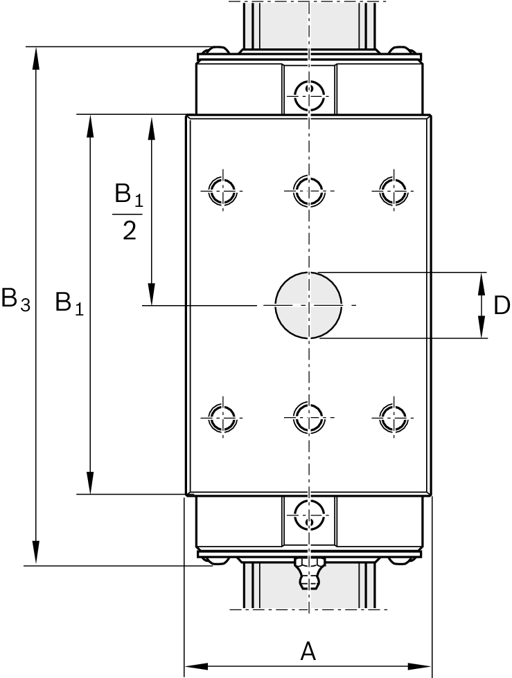 Монтажная роликовая каретка из углеродистой стали RWD-045-SLH-C3-P-2 S [R182942090]