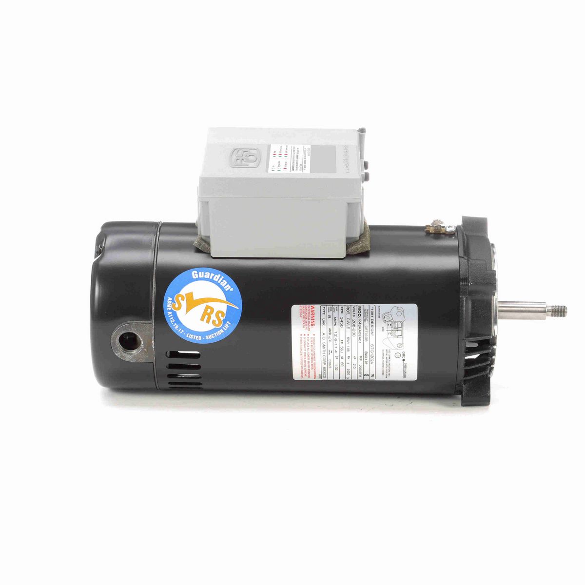 Century Guardian ® Motors Pool Pump Motor, 2.0 HP, 1 Ph, 60 Hz, 208-230 V, 3600 RPM, 56J Frame, ODP - STG1202A
