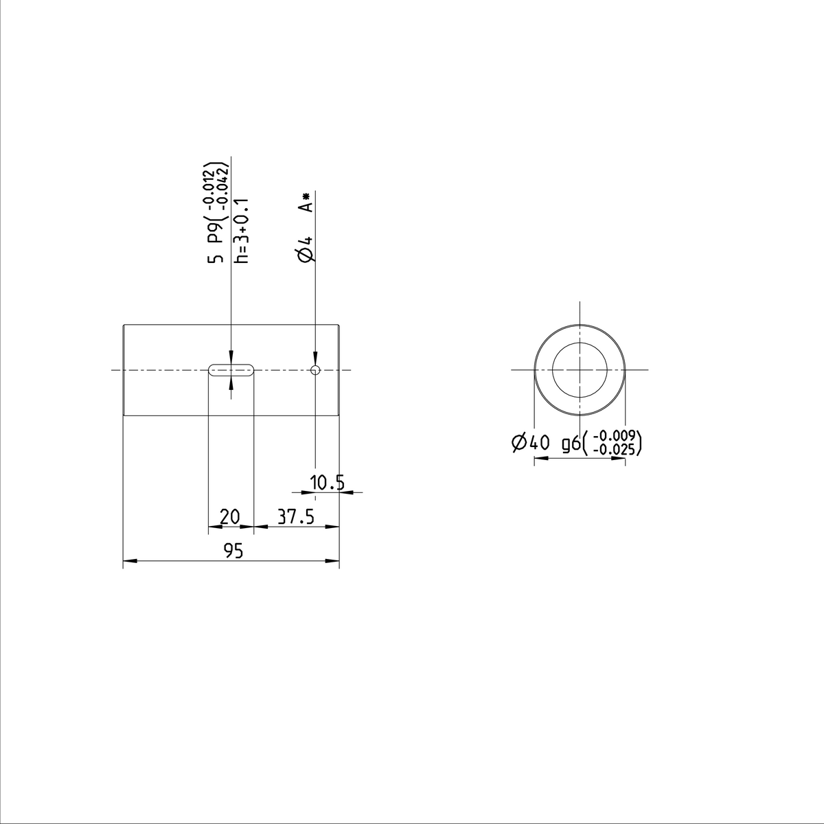 Одинарная цилиндрическая гайка Bosch Rexroth ZEM-E-S 25X25RX3,5-3 [R151228052]
