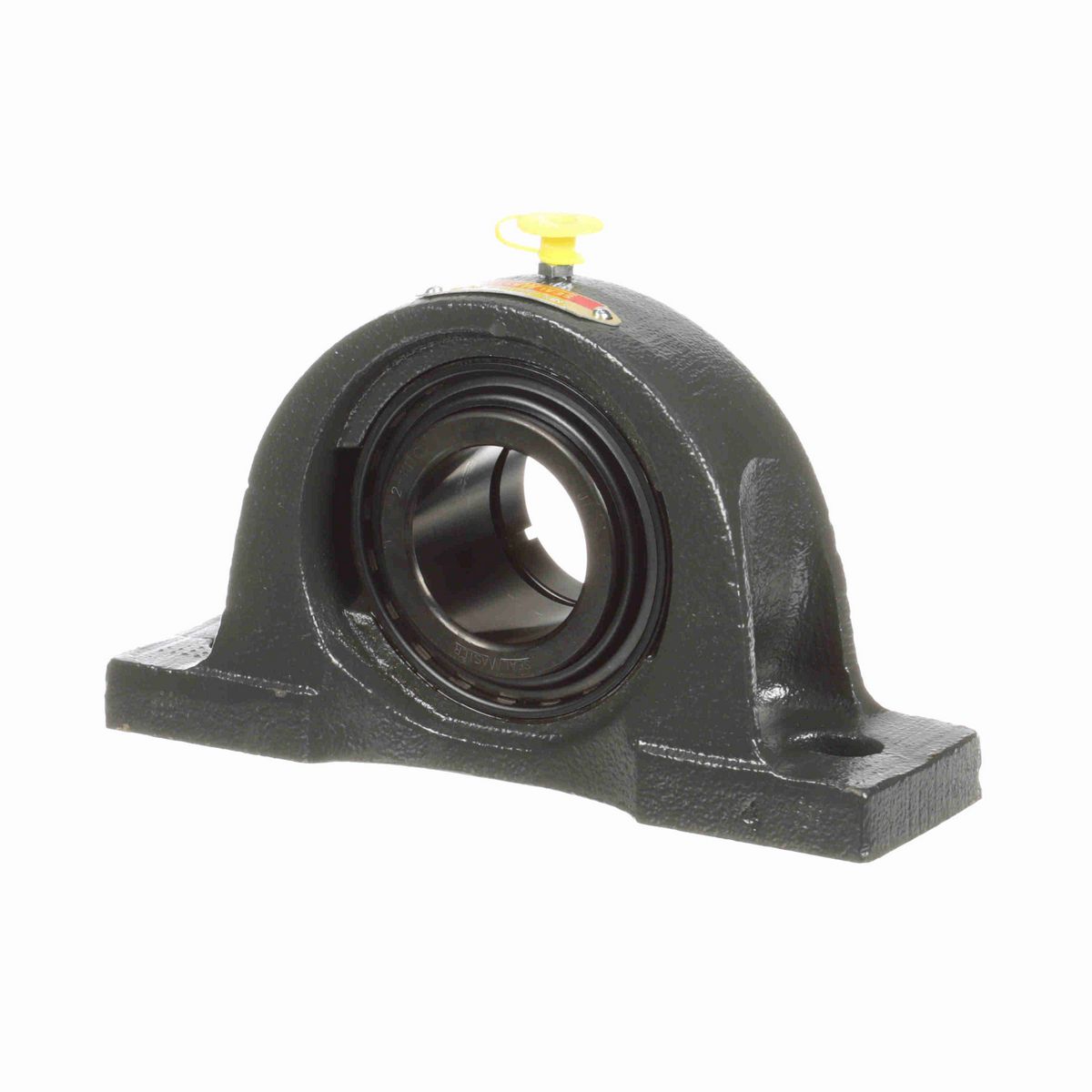 Sealmaster Mounted Cast Iron Two Bolt Low Base Pillow Block Ball Bearing - 52100 Bearing Steel, Black Oxided - Concentric Lock - NPL-27TC