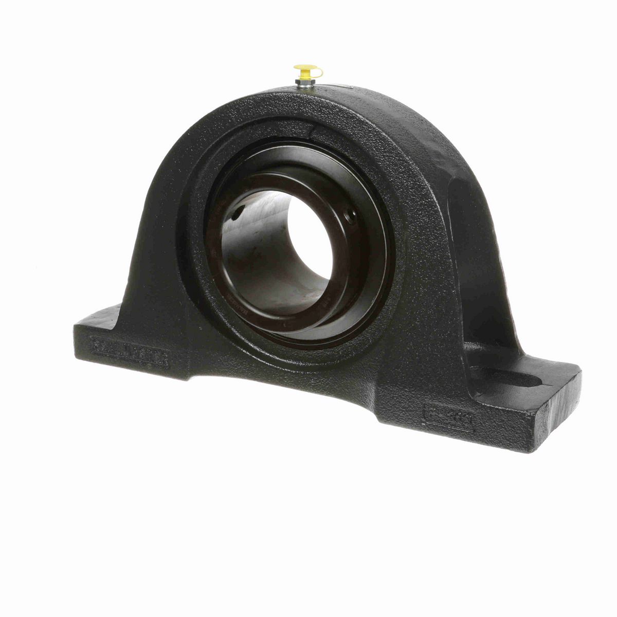 Sealmaster Mounted Cast Iron Two Bolt Pillow Block Ball Bearing - 52100 Bearing Steel, Black Oxided - Setscrew Lock - MP-63