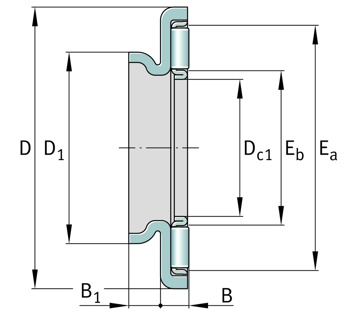 Упорный игольчатый подшипник INA AXW15