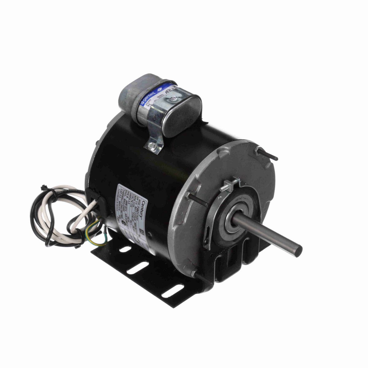 Century Unit Heater Motor, 1/4 HP, 1 Ph, 60 Hz, 115 V, 1135 RPM, 1 Speed, 48 Frame, TEAO - 734A