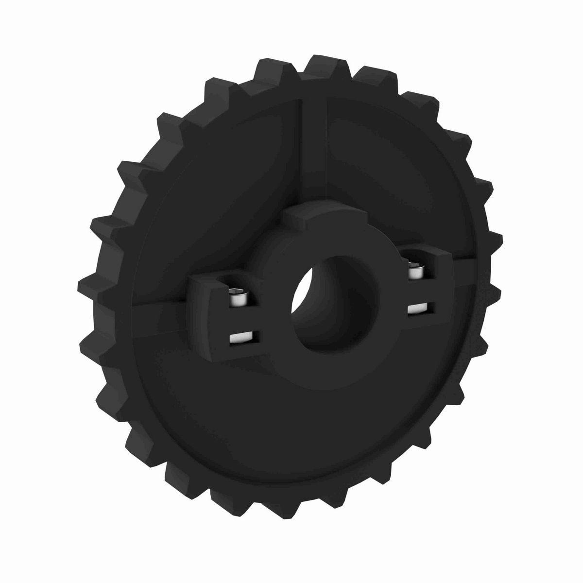 Rexnord 5700 Series Split Molded Nylon Sprocket with 24 Teeth and 1-1/4in Round Idler Bore - 614-59-12