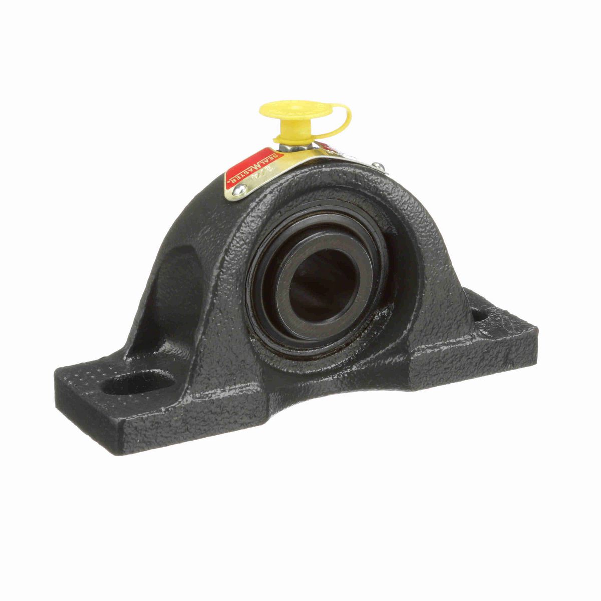 Sealmaster Mounted Cast Iron Two Bolt Low Base Pillow Block Ball Bearing - 52100 Bearing Steel, Black Oxided - Setscrew Lock - NPL-12
