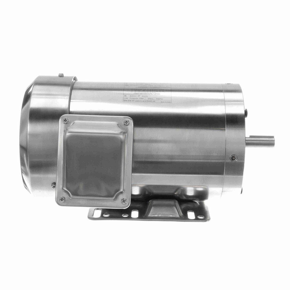 LEESON SST Duck™ General Purpose Motor, 1 & 0.75 HP, 3 Ph, 60 & 50 Hz, 208-230/460 & 190/380 V, 1800 & 1500 RPM, 56HC Frame, TEFC - 191558.00