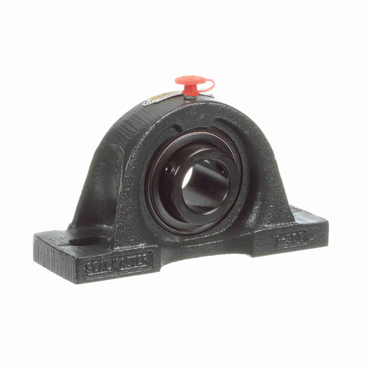 Sealmaster Mounted Cast Iron Two Bolt Pillow Block Ball Bearing - 52100 Bearing Steel, Black Oxided - Setscrew Lock - High Temperature - MP-20 HT