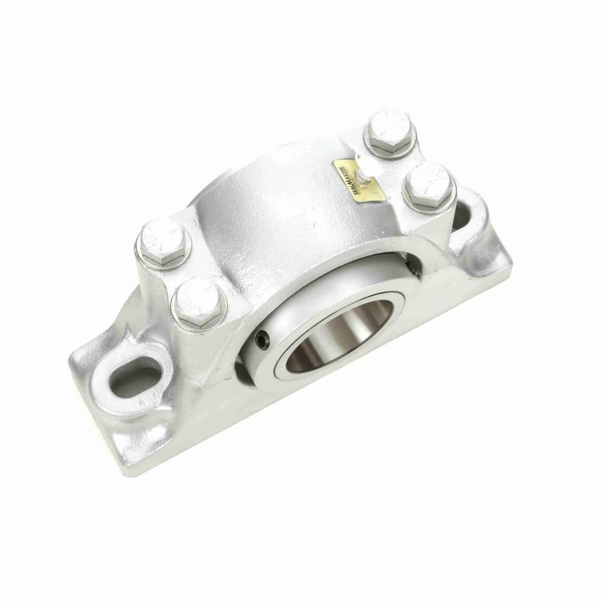 Sealmaster Mounted Flouropolymer Coated Cast Iron Two Bolt Pillow Block Tapered Roller - 52100 Bearing Steel - Double Collar Mount Lock - Corrosion Resistant - RPB 307-C2 CR