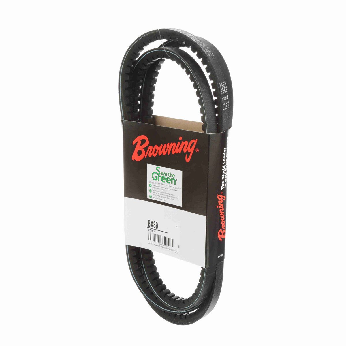 Browning EPDM Notched Belt 98% Efficient - BX89