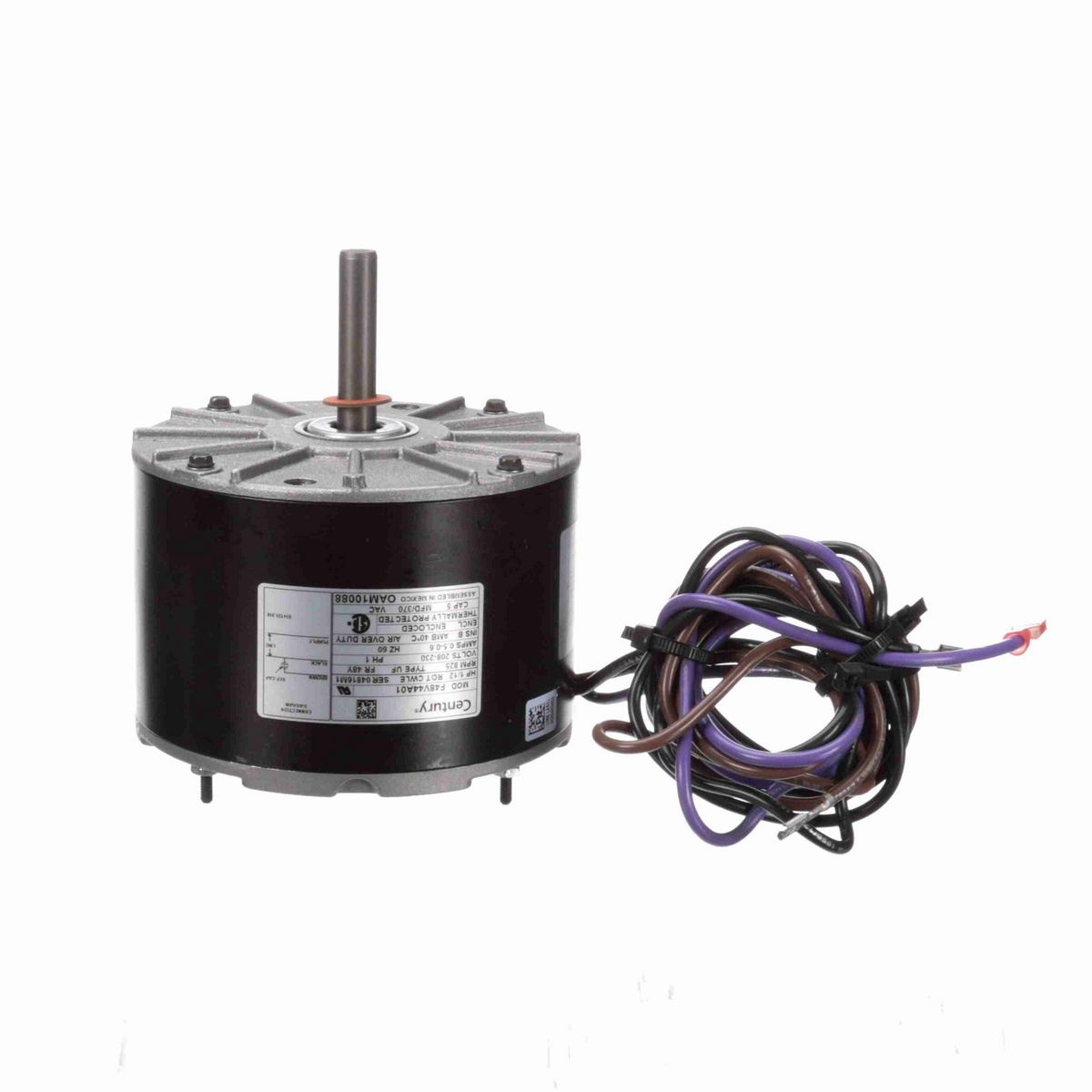 Century OEM Replacement Motor, 1/12 HP, 1 Ph, 60 Hz, 208-230 V, 825 RPM, 1 Speed, 48 Frame, TEAO - OAM10088