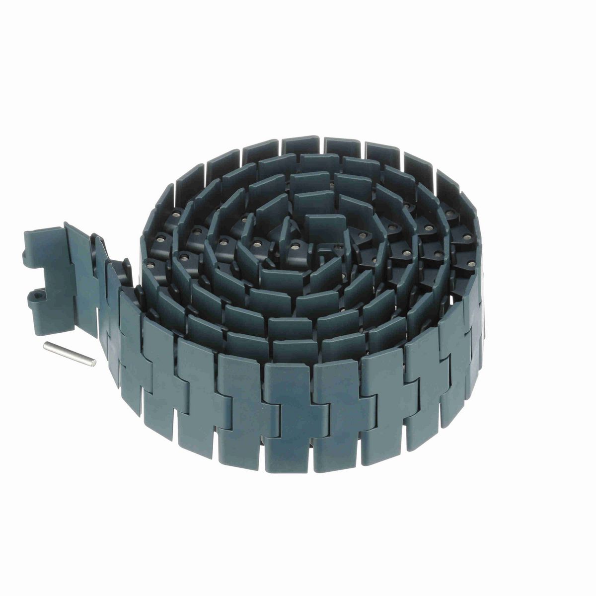 System Plast 882TAB Side-flexing Solid Top, Material: NG evo (Gray Blue), Width: 4.5in, Pitch: 1.5in - NGE882TAB-K450