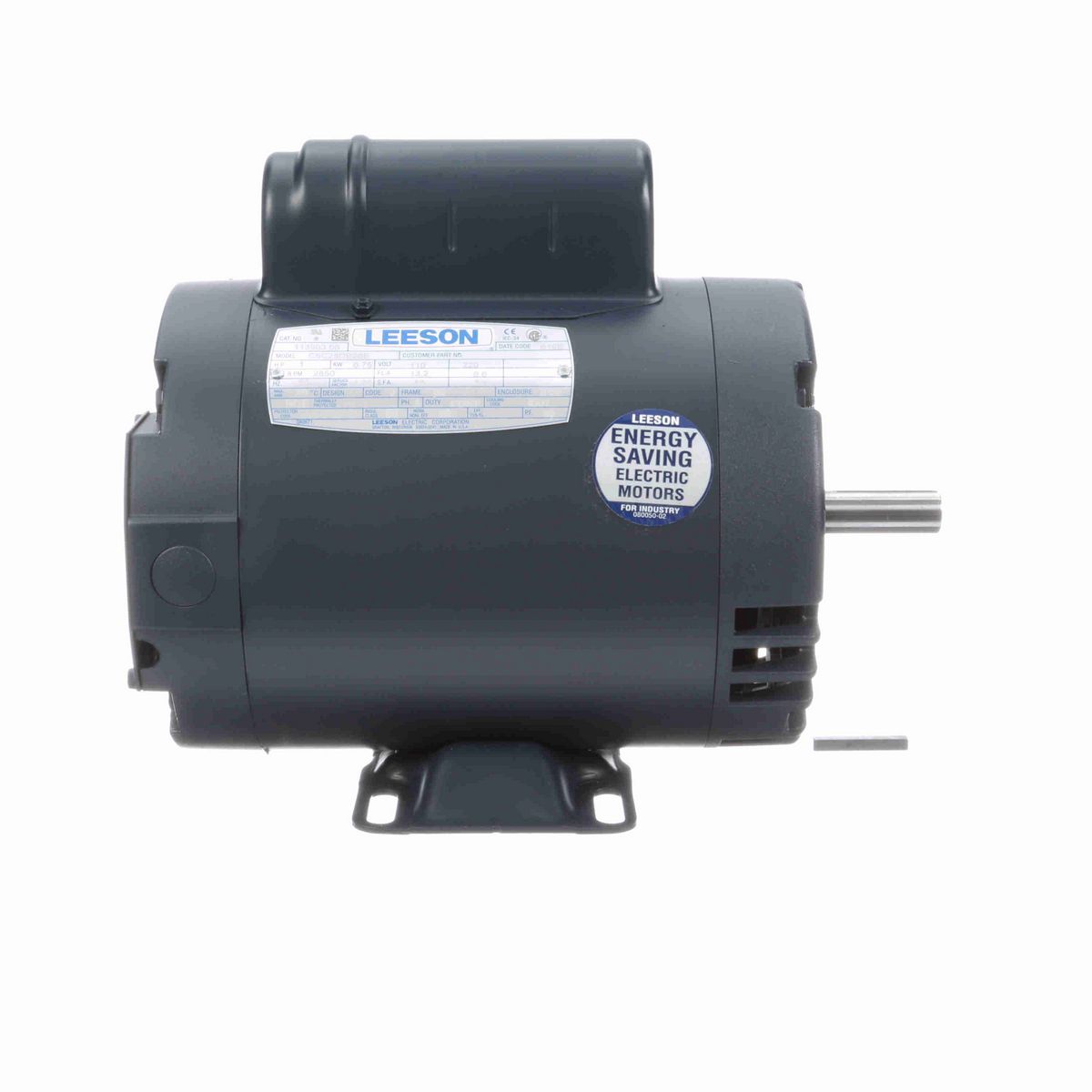 LEESON Special Voltage Motor, 1 HP, 1 Ph, 50 Hz, 110/220 V, 3000 RPM, 56 Frame, DP - 113903.00