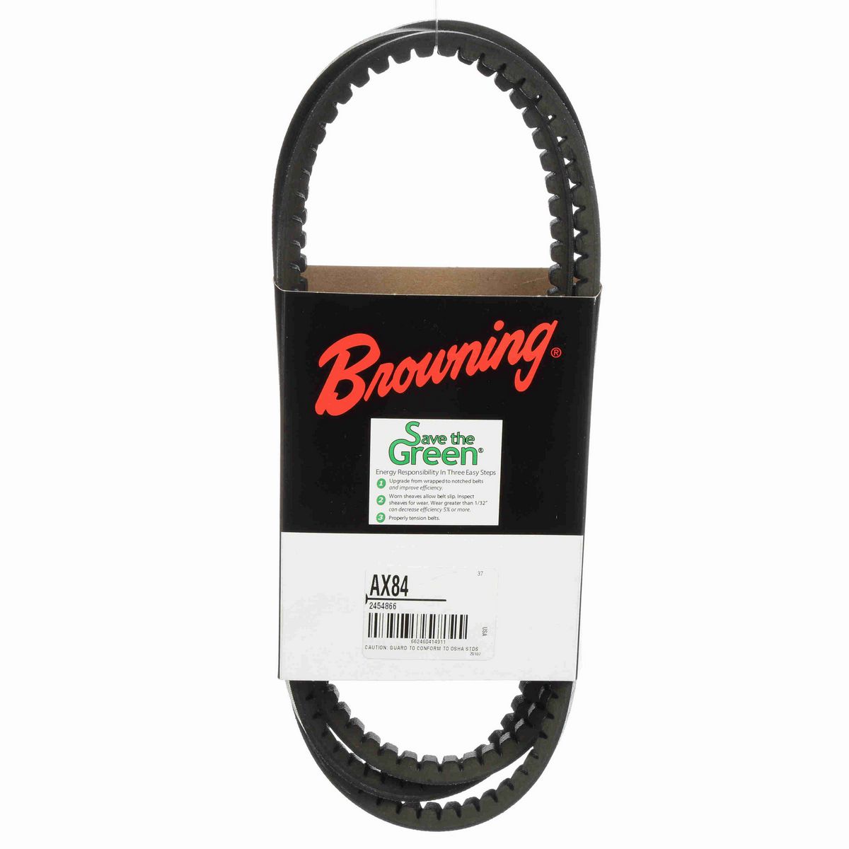 Browning EPDM Notched Belt 98% Efficient - AX84